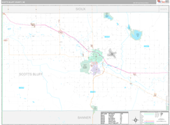 Scotts Bluff County, NE Digital Map Premium Style